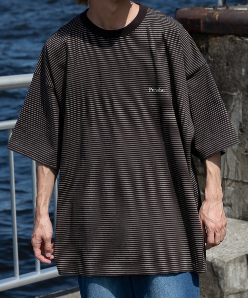 「Perushu」 半袖Tシャツ MEDIUM ブラウン メンズ