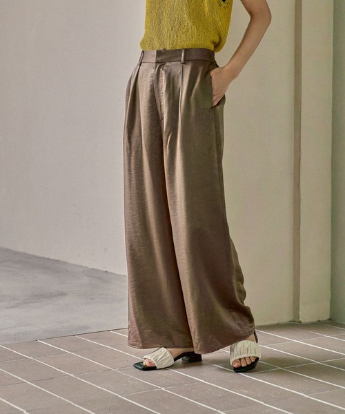 LEPSIM（レプシィム） パンツ サテンストレートパンツ 525968 レディース : ZOZOTOWN Yahoo!店 - 通販 ...