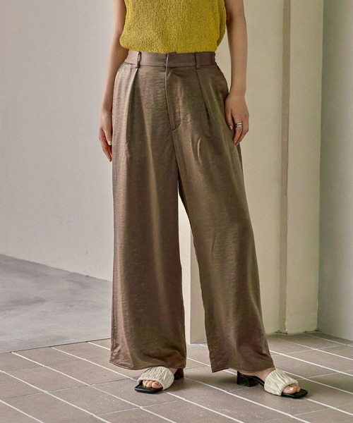LEPSIM（レプシィム） パンツ サテンストレートパンツ 525968 レディース : ZOZOTOWN Yahoo!店 - 通販 ...