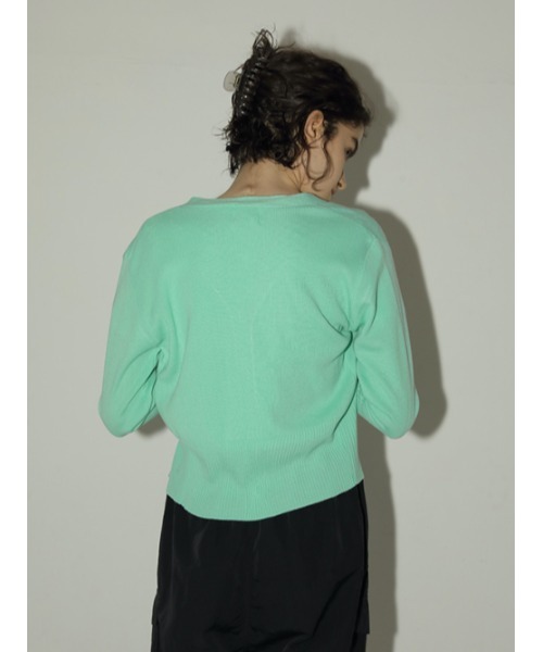 「AMAIL」 ニットカーディガン FREE ミント レディース_画像3