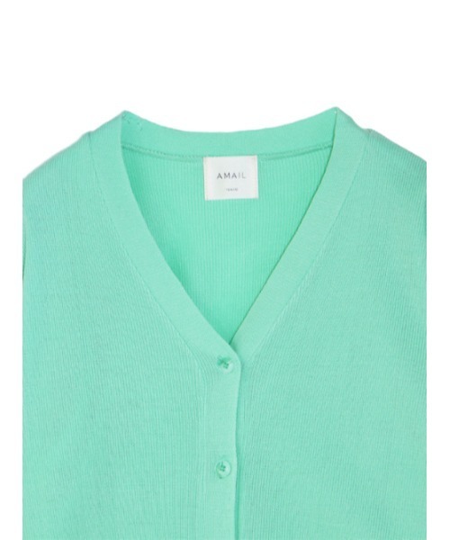 「AMAIL」 ニットカーディガン FREE ミント レディース_画像8