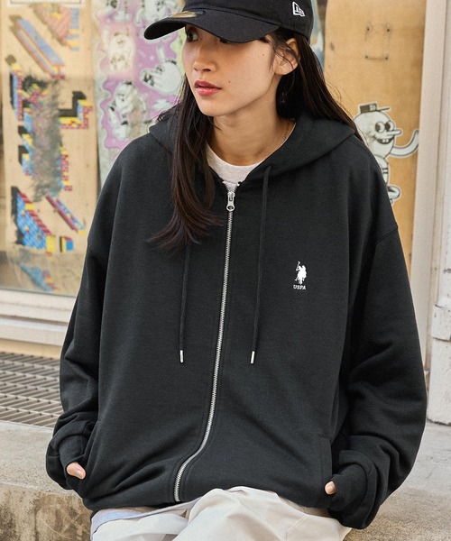 U.S. POLO ASSN. 「U.S. ASSN.」 ジップアップパーカー M