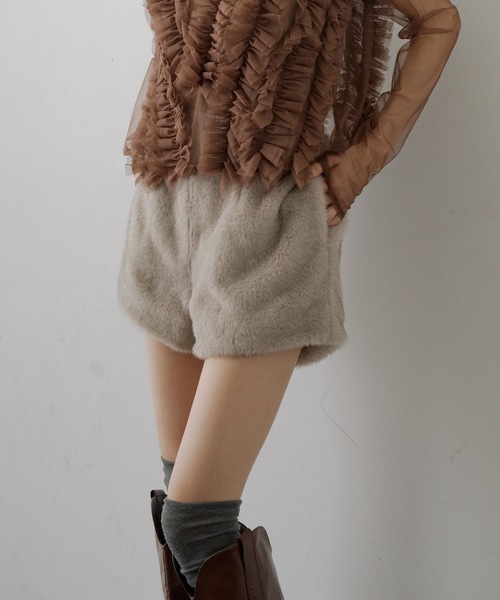 VIOLETTA（ヴィオレッタ） パンツ フェイクファーショートパンツ