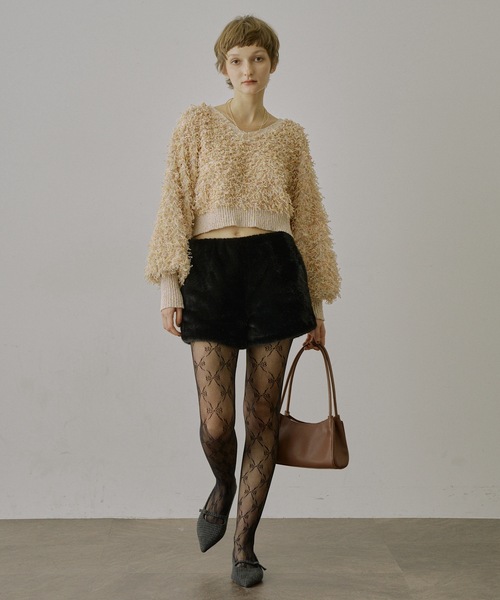 VIOLETTA（ヴィオレッタ） パンツ フェイクファーショートパンツ