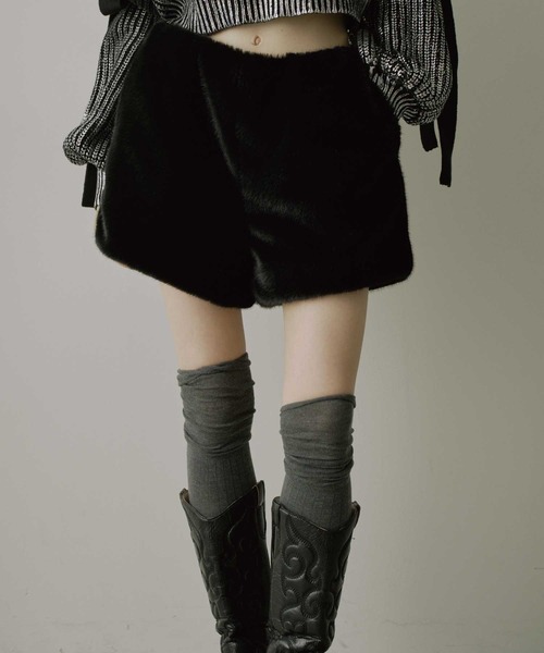 VIOLETTA（ヴィオレッタ） パンツ フェイクファーショートパンツ