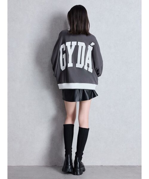 GYDA（ジェイダ） スカート ハイウエストフェイクレザースカートライク