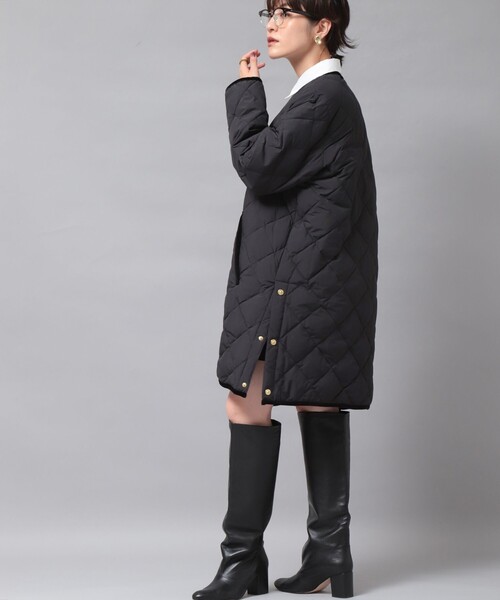 ROPÉ 【TAION×LIMONTA】 ダウン ロングコート TAION×LIMONTA】 ファー付き 軽量キルティング ダウン ロング