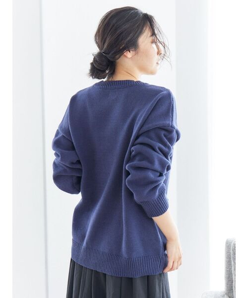 ❤️美品❤️Ungrid❤️カウチンニット❤️ネイビー❤️アングリッド Ungrid（アングリッド） ニット セーター 「WEB限定」ハートデザイン
