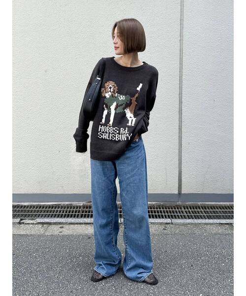 Ungrid（アングリッド） ニット セーター 「WEB限定」ドッグモチーフ