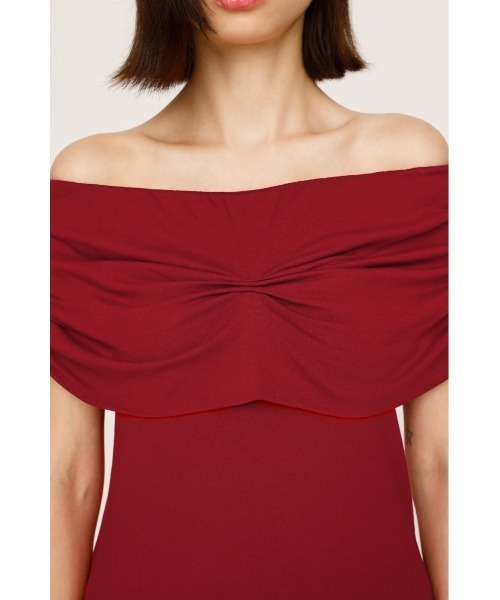 SLY tシャツ STRETCH CUT OFF SHOULDER TOPS ストレッチ カット