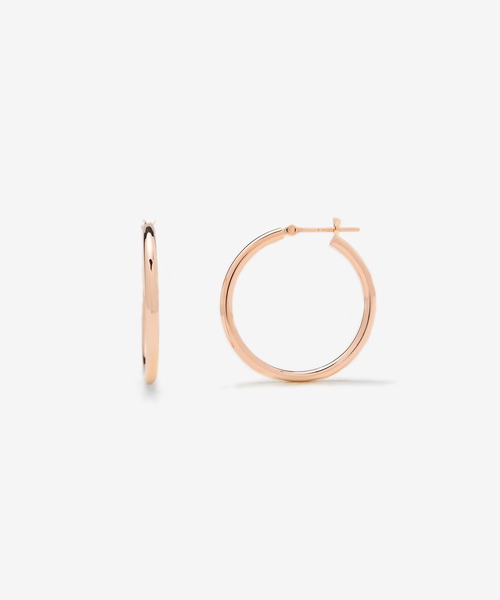 ピアス K10 ピンクゴールド フープ ピアス ESTELLE/エステール レディース