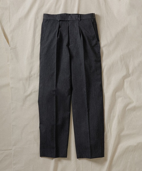 スラックス 「WILD LIFE TAILOR」WOOL GABARDINE STRAIGHT SLACKS メンズ