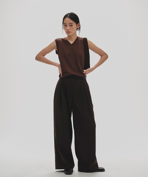 ベスト/ジレ todayful pettern knit best TODAYFUL ベスト ジレ Seamless Knit Vest レディース : ZOZOTOWN
