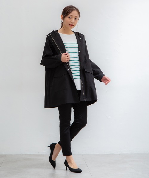 「Honeys」 「GLACIER」コート M グレイッシュベージュ レディース_画像4