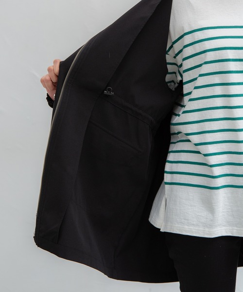 「Honeys」 「GLACIER」コート M グレイッシュベージュ レディース_画像7