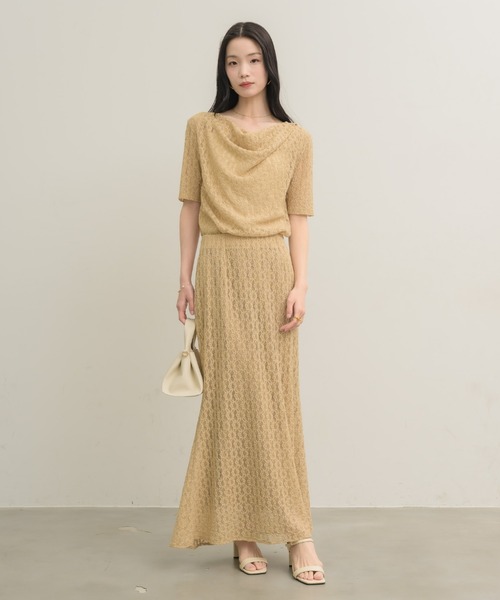 「NEUNA」 半袖ブラウス FREE アイボリー レディース_画像2