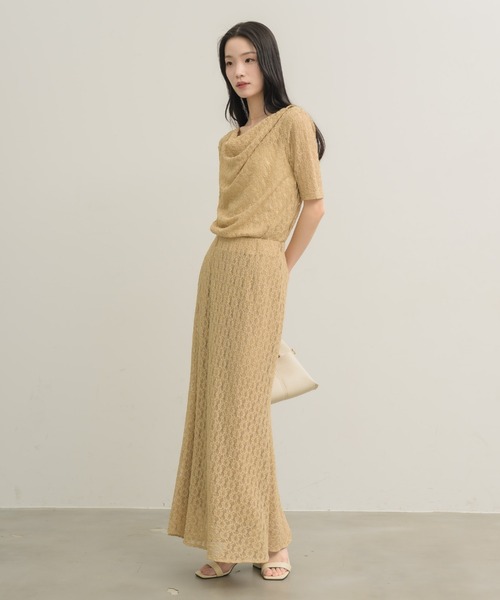 「NEUNA」 半袖ブラウス FREE アイボリー レディース_画像3