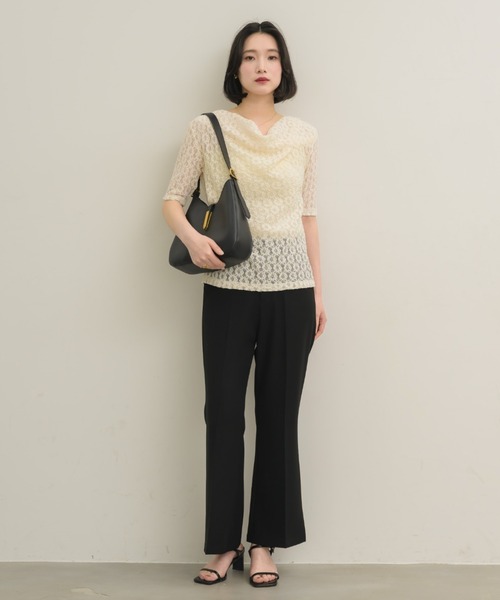 「NEUNA」 半袖ブラウス FREE アイボリー レディース_画像5