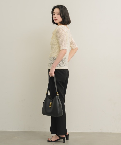 「NEUNA」 半袖ブラウス FREE アイボリー レディース_画像7