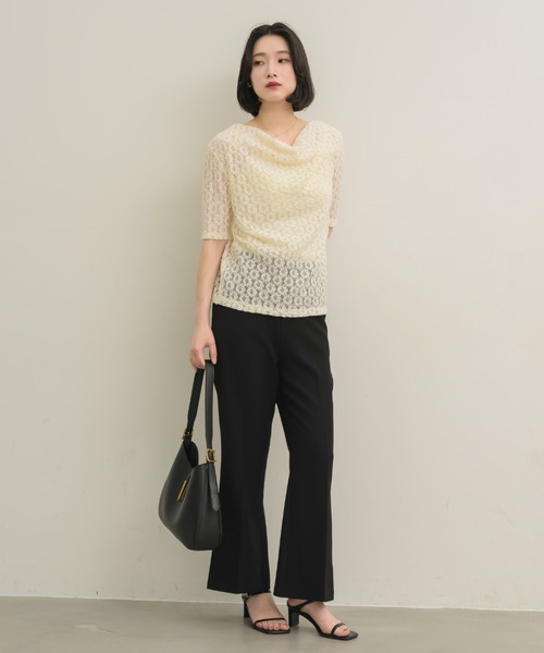 「NEUNA」 半袖ブラウス FREE アイボリー レディース_画像9