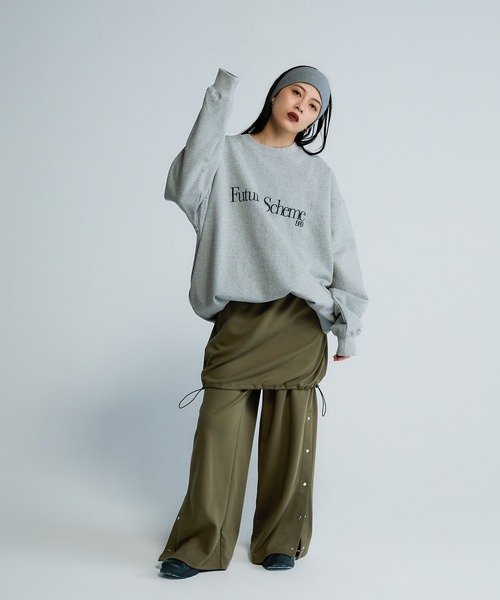 みー出品 JEANASIS トレーナー スウェット 「Les Fleurs」シシュウロゴ