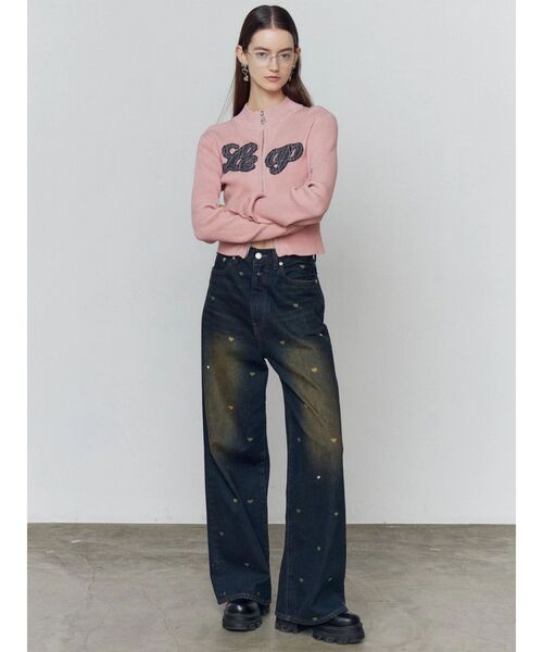 EMODA グラフィックルーズジーンズ デニム ハート ハートルーズジーンズ[品番：MKSW0066810]｜EMODA（エモダ）の