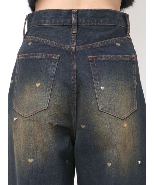 EMODA（エモダ） ジーンズ デニム デニムパンツ ハートドットルーズ