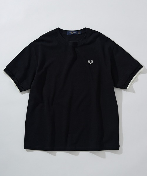 tシャツ 「FRED PERRY」MESH CUFF PIQUE T-SHIRT G2167 レディースの画像