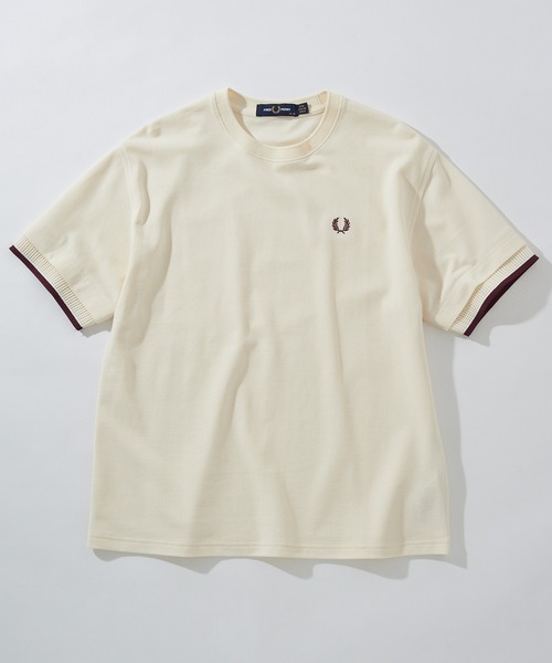 tシャツ 「FRED PERRY」MESH CUFF PIQUE T-SHIRT G2167 レディースの画像