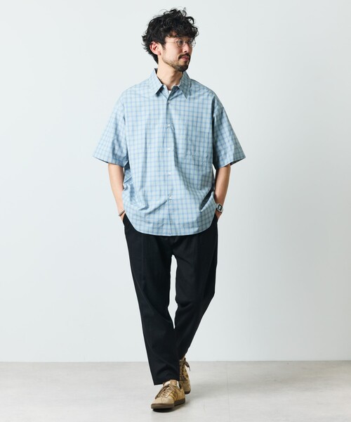 「FREAK'S STORE」 イージーパンツ LARGE オリーブ メンズ_画像2