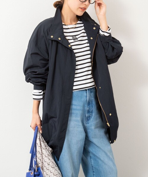 新品タグ付き　nolley'sノーリーズ　スタンドネックコート NOLLEY'S（ノーリーズ） コート アウター ウォッシャブルスタンド