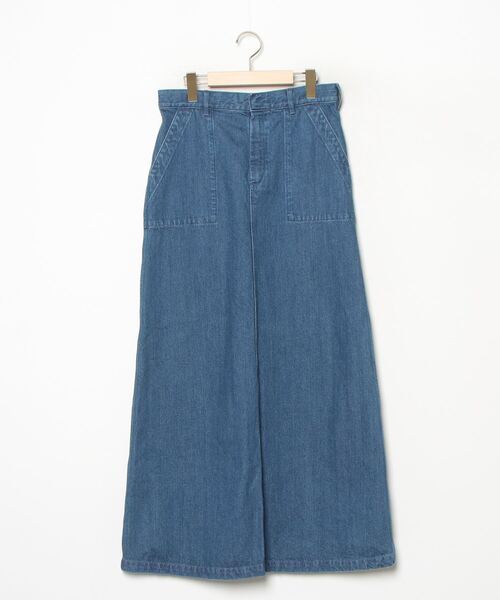 HYKE（ハイク）　デニムスカート　サイズ2 HYKE（ハイク） デニムロングスカート 2 ブルー レディース : ZOZOTOWN