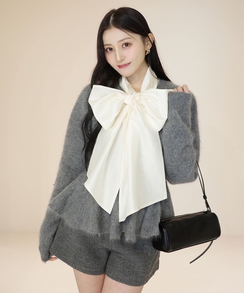 eimyistoire ボウタイシアーブラウス　エイミーイストワール ボウタイシアーブラウス