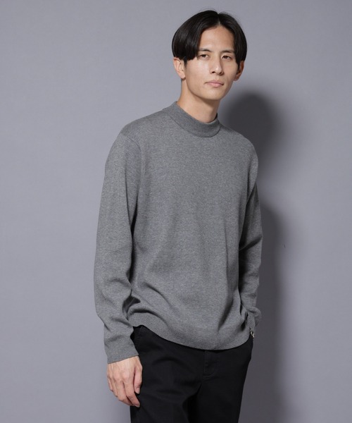 NANO universe（ナノ・ユニバース） セーター ニット シルク混モック