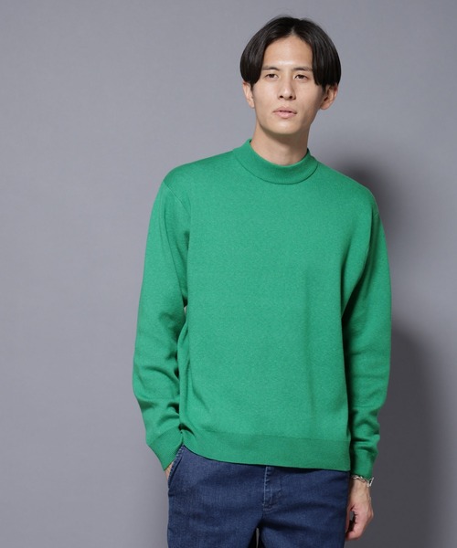 NANO universe（ナノ・ユニバース） セーター ニット シルク混モック