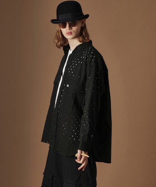 たきお  40CARATS&525 BY TAKEO KIKUCHI シャツ ツイルオパールオーバーシャツ