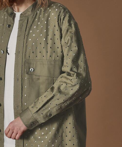 40CARATS&525 BY TAKEO KIKUCHI シャツ ツイルオパールオーバーシャツ