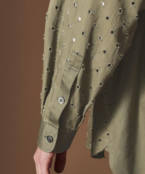 40CARATS&525 BY TAKEO KIKUCHI シャツ ツイルオパールオーバーシャツ