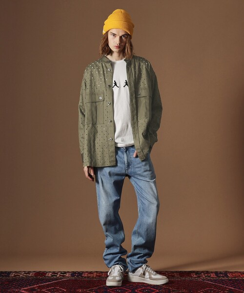 40CARATS&525 BY TAKEO KIKUCHI シャツ ツイルオパールオーバーシャツ