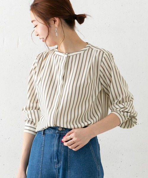 URBAN RESEARCH ROSSO WOMEN」 長袖ブラウス FREE ベージュ レディース