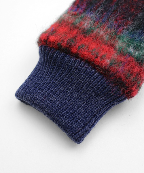 KURODA（クロダ） 手袋 タータンチェックフィンガーレスグローブ