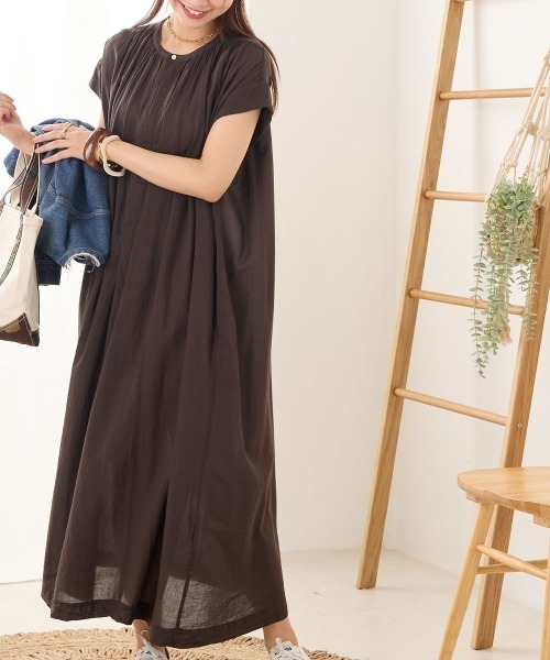 「OMNES」 ノースリーブワンピース FREE ホワイト レディース_画像8