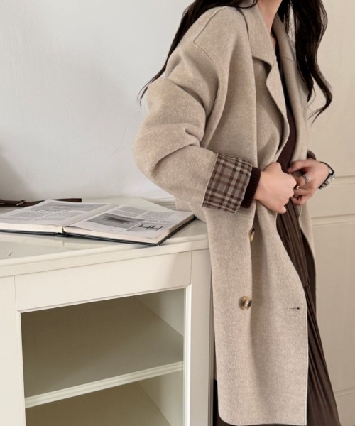 ABITOKYO（アビトーキョー） コート チェスターコート 袖チェック