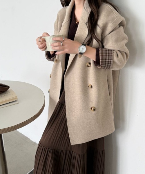 ABITOKYO（アビトーキョー） コート チェスターコート 袖チェック