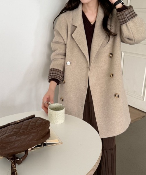 ABITOKYO（アビトーキョー） コート チェスターコート 袖チェック