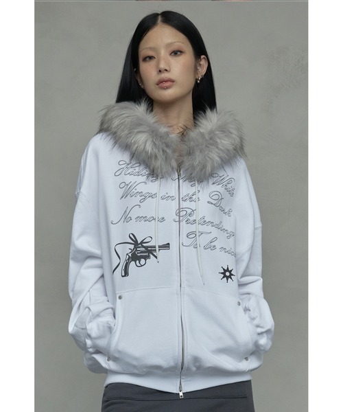 NIIER NOR パーカー A'GEM/9 × .kom 「NIIER NOR/ニアノア」 KILL SHOT