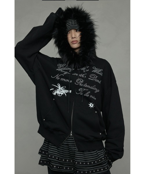 NIIER NOR パーカー A'GEM/9 × .kom 「NIIER NOR/ニアノア」 KILL SHOT