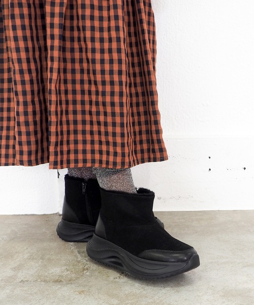 あしながおじさん ブーツ 撥水│厚底ファーブーツ 4810009 レディース