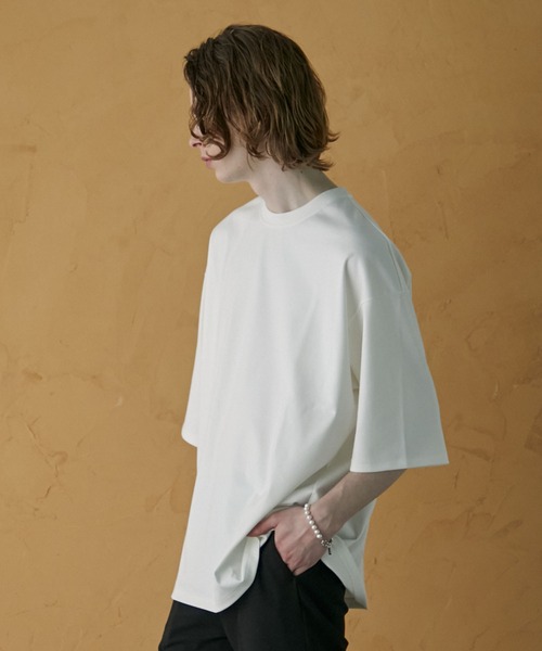 「PUBLIC TOKYO」 半袖Tシャツ 2 ホワイト メンズ_画像7