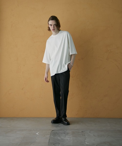 「PUBLIC TOKYO」 半袖Tシャツ 2 ホワイト メンズ_画像8